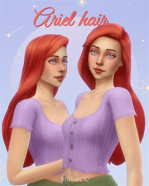Ariel Hairstyle The Sims 4 Create A Sim Curseforge