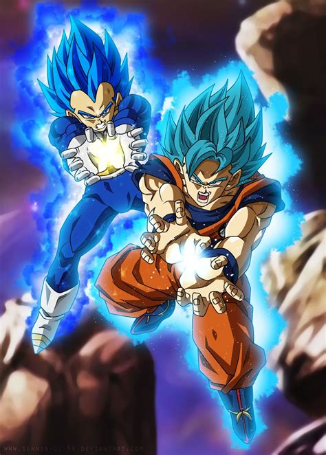 Final Kamehameha Goku And Vegeta Ultra Blue By Sennin Gl 54 On