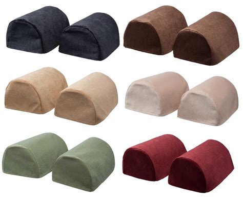 Protect the arms of your furniture or hide wear and tear with these clever armrest covers. Chenille Round Arm Caps Plain Soft Touch Furniture Sofa ...