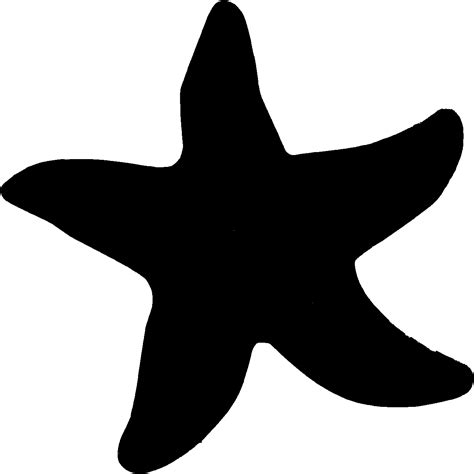 Starfish Silhouette Clip Art Sea Star Png Download 512512 Free