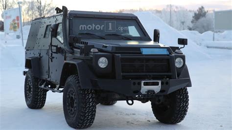 Mercedes G Class Light Armoured Patrol Vehicle Spied Near The Arctic Circle