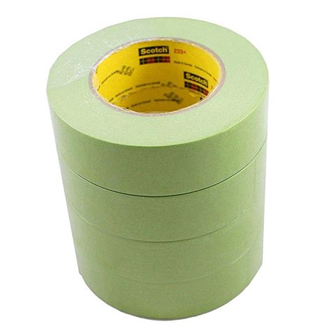 3m scotch 233 green performance masking tape 36 mm x 55 m 4 rolls 26338