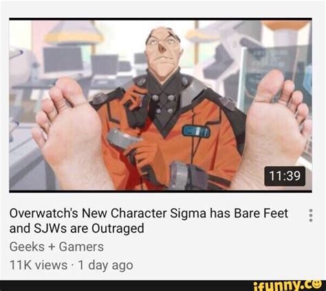 Overwatchs New Character Sigma Has Bare Feet 3 And Sjws Are Outraged