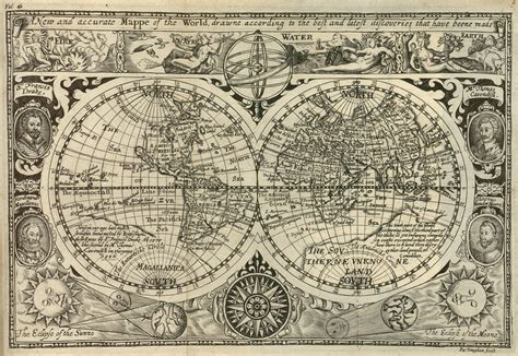 Historic Map Of The World 1628 Full Size