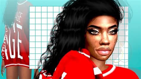 The Sims 4 Cas Vitiligo Baddie Cc Folder And Sim Download Youtube