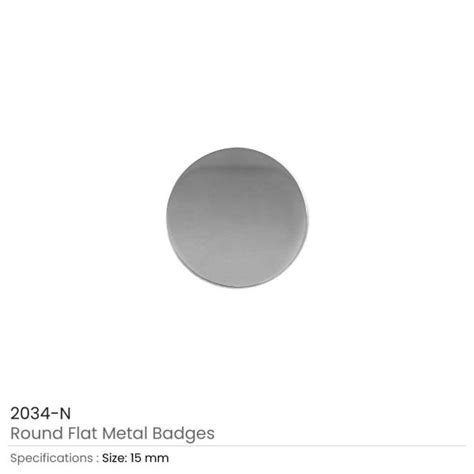 Round Flat Metal Badges 15mm Magic Trading Company Mtc