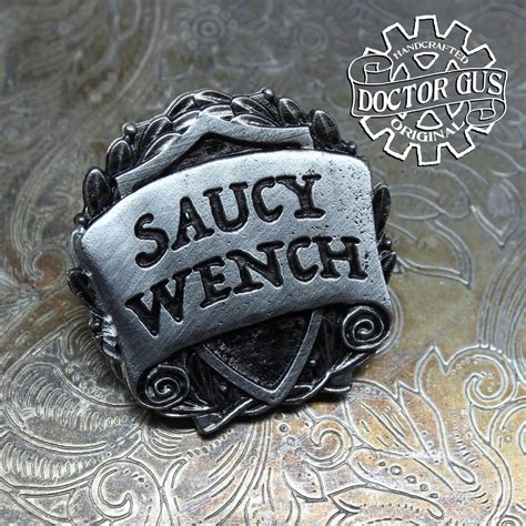 Saucy Wench Badge Rpg Character Class Pin Handcrafted Etsy
