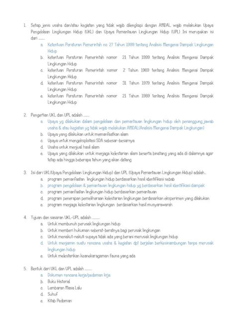 PDF Latihan Soal Bab Amdal Pdf DOKUMEN TIPS