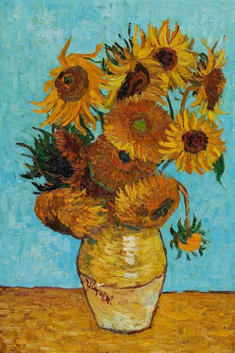 Vincent van gogh, allotment with sunflower, 1887 (photo: Vincent Van Gogh, Sunflowers - Hand Painted Oil Painting ...