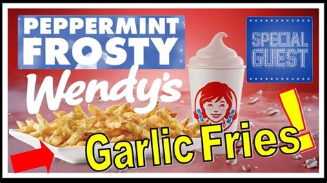 Wendys Peppermint Frosty And Garlic Fries Review Specialguest Youtube