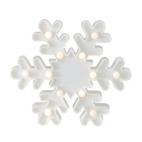 Northlight 95 Led Lighted White Snowflake Christmas Marquee Sign 1