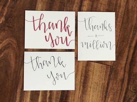 Homemade Custom Thank You Notes Available In Packs Of Etsy Custom Thank You Cards