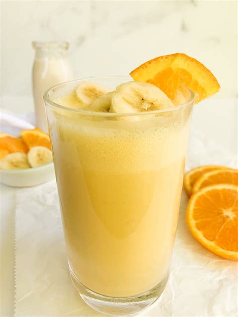 Orange Banana Smoothie Wellness By Kay