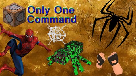 Web Slinging Boss Minecraft Only One Command Spider Man Youtube