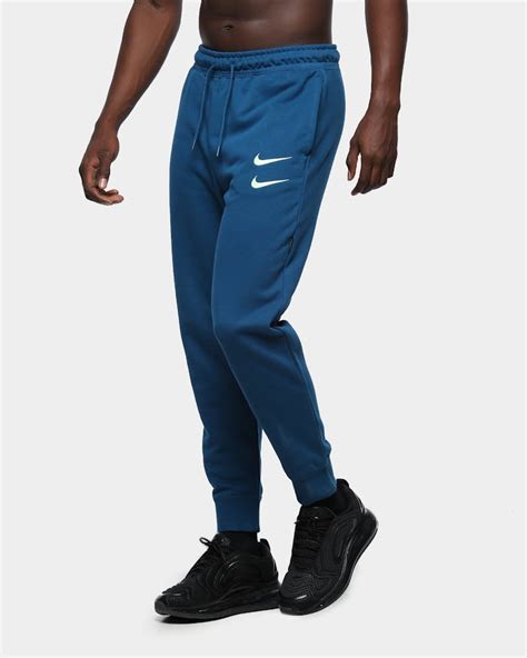 Nike Mens Nike Sportswear Nsw Swoosh Fleece Track Pant Blue Forcebar