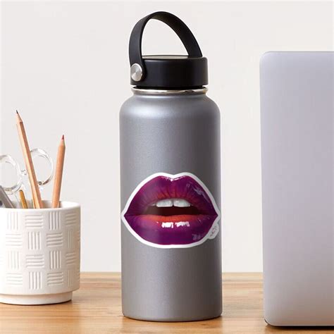 Sexy Lips Digital Painting Art Sticker For Sale By Thubakabra Redbubble