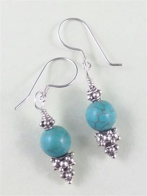 Turquoise Gemstone Earring Earrings Men