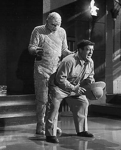 Lou With The Mummy In Abbott And Costello Meet The Mummy Abbott And