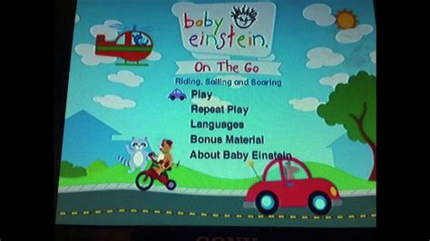 Baby Einstein On The Go Dvd Menu Youtube