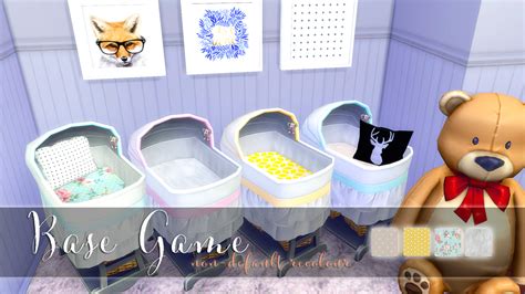 The Sims 4 Baby Bed Bassinet Recolor Non Default Bg Recolor Buy Mode