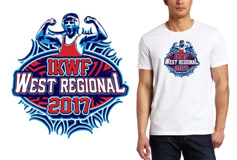 Wrestling T Shirt Logo Design Ikwf West Regional By Urartstudio