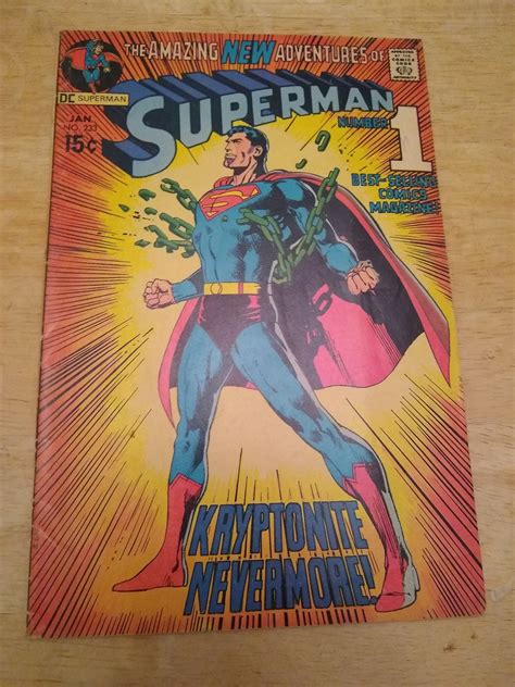 Superman 233 Neal Adams Cover Sand Superman Etsy