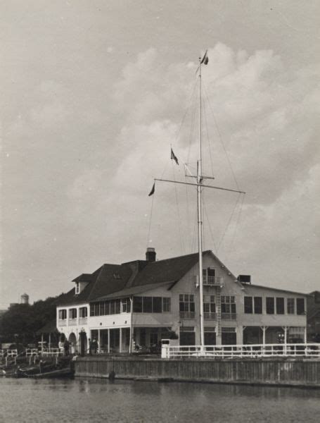 Milwaukee Yacht Club Photograph Wisconsin Historical Society