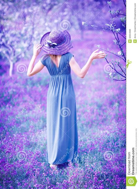 Woman In Fantasy Garden Stock Photo Image Of Fairy