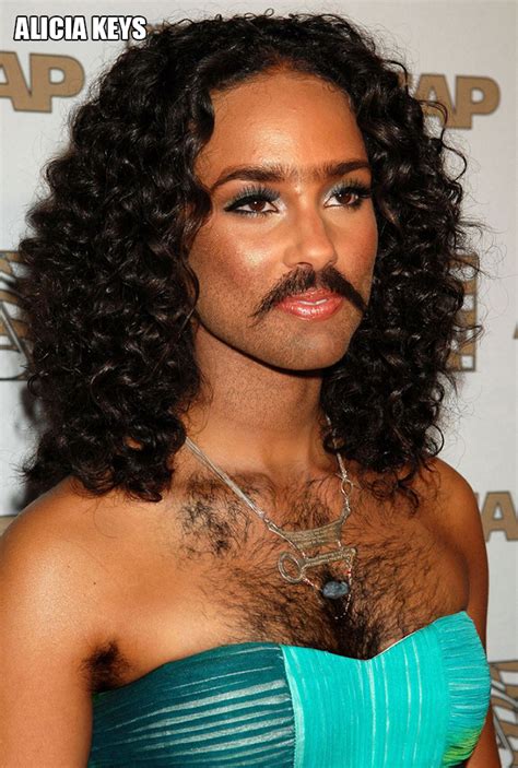 Celebrity Mustaches Women