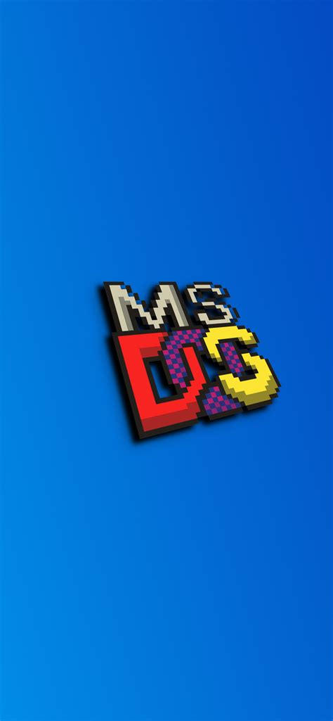 1242x2688 Ms Dos Logo 4k Iphone Xs Max Hd 4k Wallpapers Images