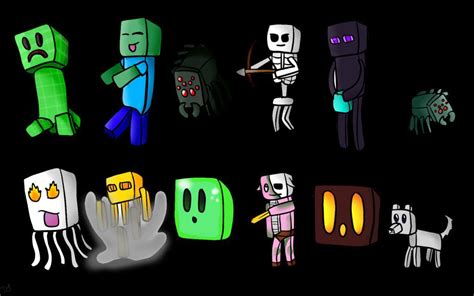 24 Cute Minecraft Mobs Wallpapers