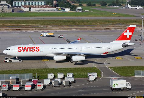 Hb Jmm Swiss Airbus A340 300 At Zurich Photo Id 762292 Airplane