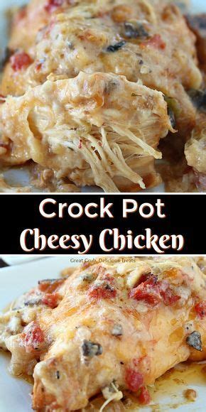 This Crock Pot Cheesy Chicken Recipe Is Delicious Chicken Breasts Covered