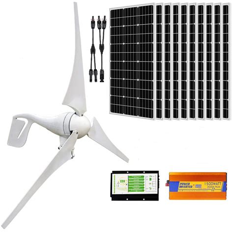 Eco Worthy 1400w Off Grid Solar And Wind System Charging Kits 400 Watt