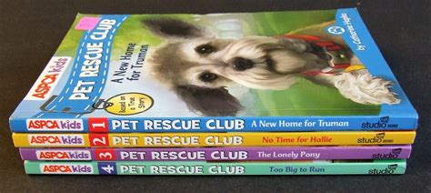 Lot Of 4 Aspca Kids Pet Rescue Club Hallie Cat Truman Dog Lonely Pony