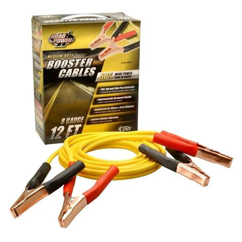 Visually check that jumper cables are connected securely to the battery. Southwire 12-Ft 8-Gauge 200 Amp Yellow Booster Cables in ...