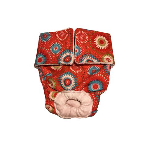 Barkertime Starblast On Red Washable Cat Diaper Made In Usa