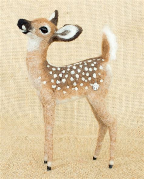 Made To Order Needle Felted Deer Fawn Custom Needle Felted Etsy