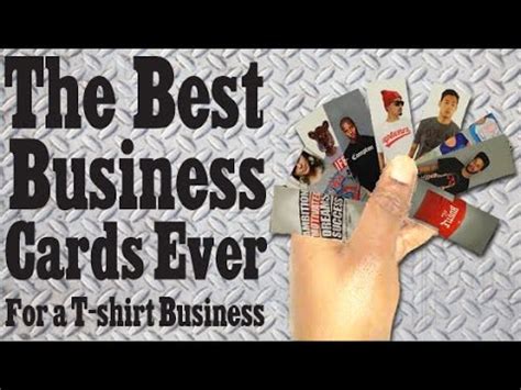 Check spelling or type a new query. The Best Business Card Ever For Tshirt Business! - YouTube