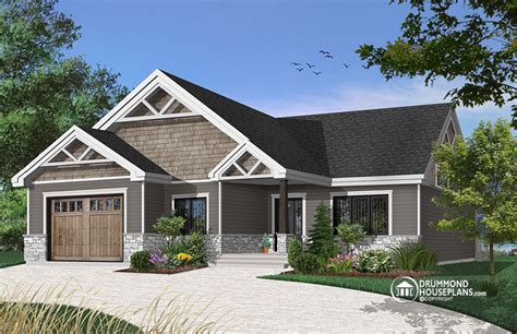 Adaptation of plan to suit your chosen type of. affordable bungalow with master suite, home office and garage
