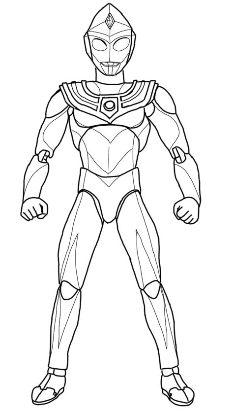 Ultraman Coloring Book Pages Sketch Coloring Page