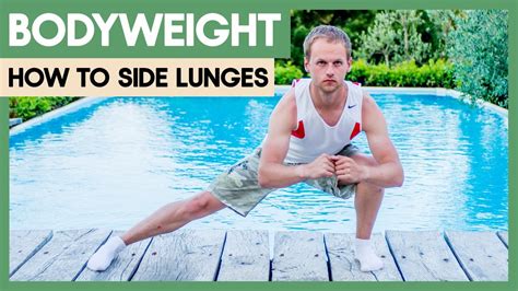 how to do side lunges for inner and outer thighs youtube
