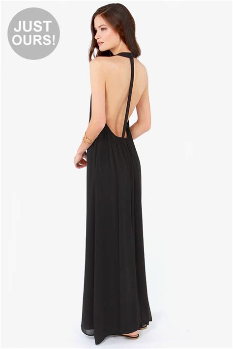 Sexy Black Dress Maxi Dress T Back Dress 4700 Lulus