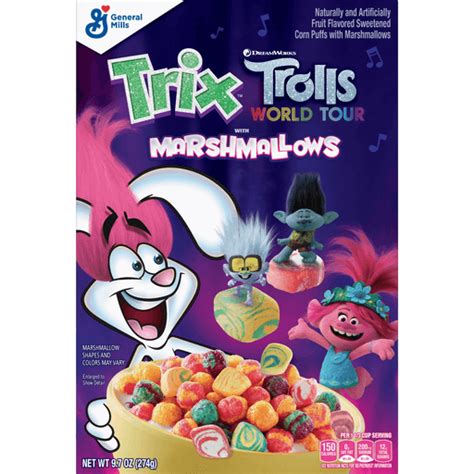 Trix Trolls With Marshmallows Breakfast Cereal 97 Oz Cereal Selectos