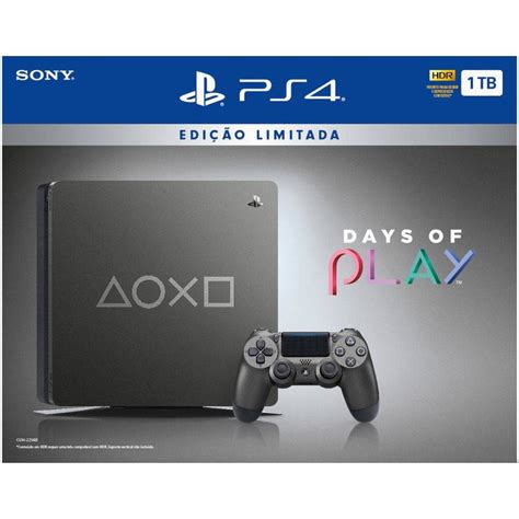 Console Playstation 4 1 Tb Edição Limitada Days Of Play Oficial