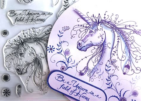 Delighted With Our New Range Of Clear Stamps Especially Our Unicorn