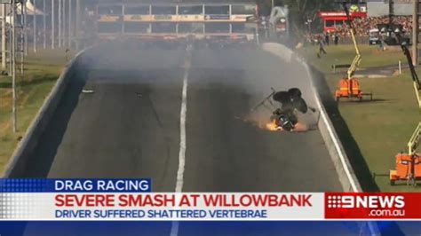 Willowbank Raceway Drag Racing Crash Leaves Phil Lamattina In Serious