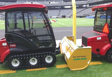 Turf Pusher Snow Plow For Turf Fields Pro Tech Sno Pusher