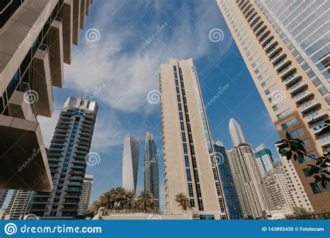 January 02 2019 Panoramic View With Modern Skyscrapers And Water