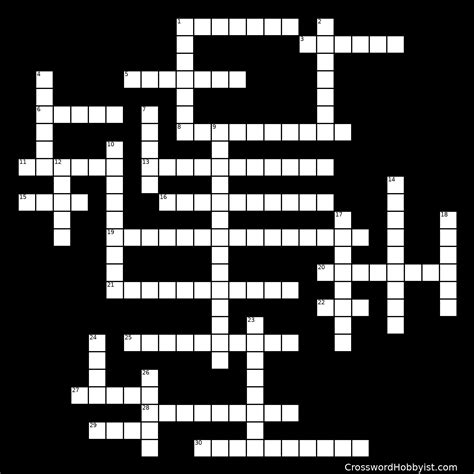 Drama Crossword Puzzle